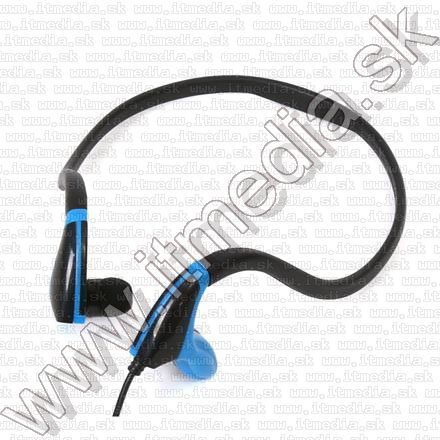 Image of Omega Freestyle Silicone Sport Headset FH1019 Black-Blue  (IT11291)